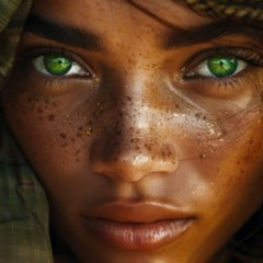 green eyes