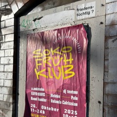 SOKO Frühklub, Oct. 25` @ Goldener Salon, HH