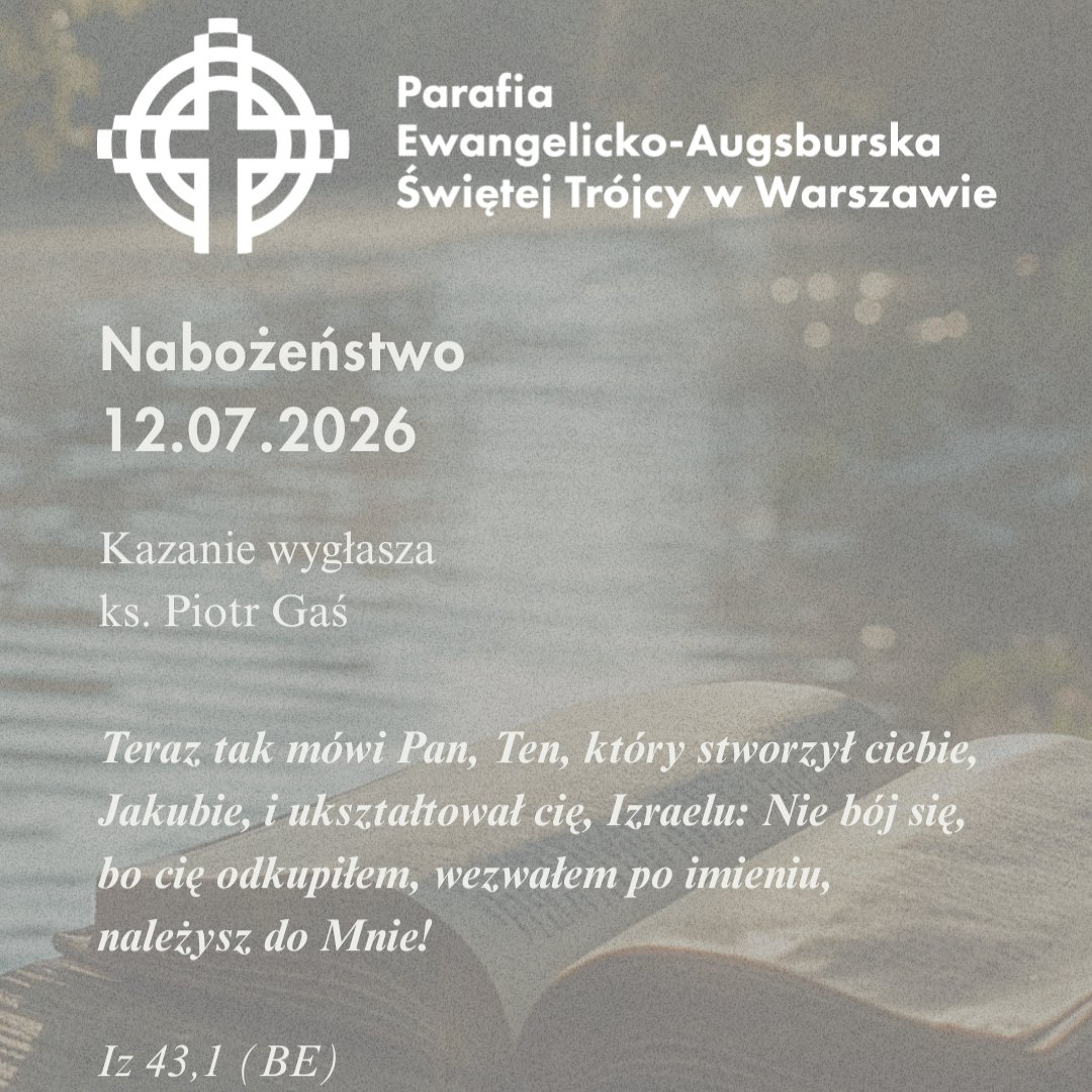Niedziela ze Słowem, rozważanie z nabożeństwa 12 lipca 2026 episode artwork