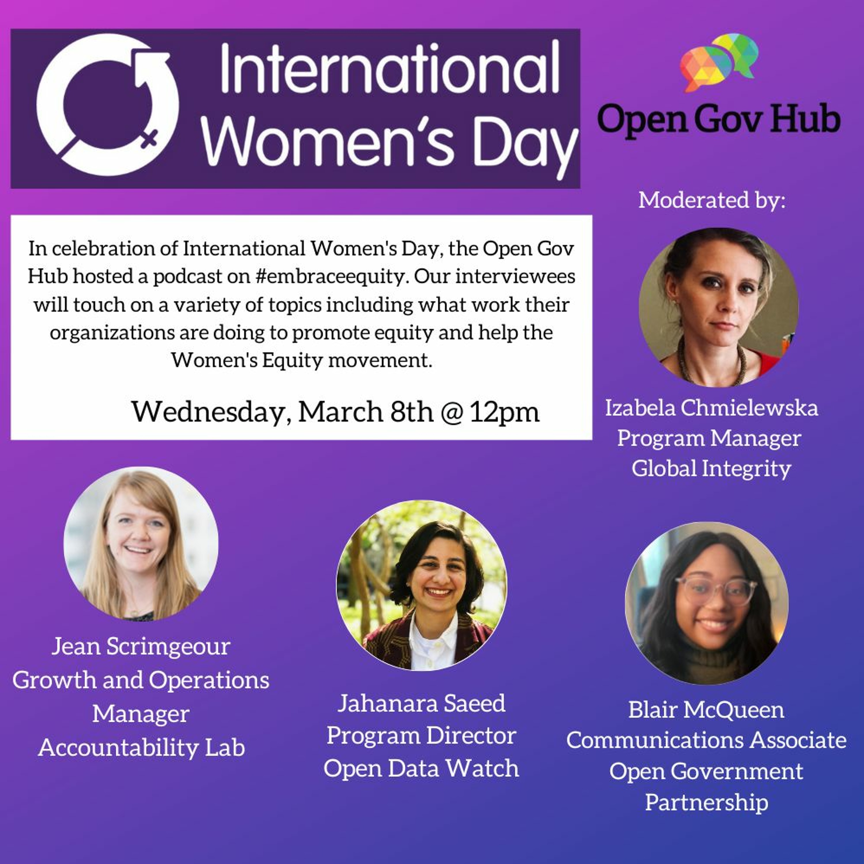 International Women's Day Podcast @ OGH episode artwork