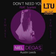 Premiere: Niel Degas, Feat Scarlett - Don't Need You (Austin Leeds Remix)