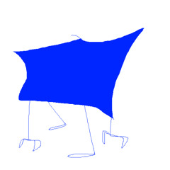 FABULOUS moving blue square .