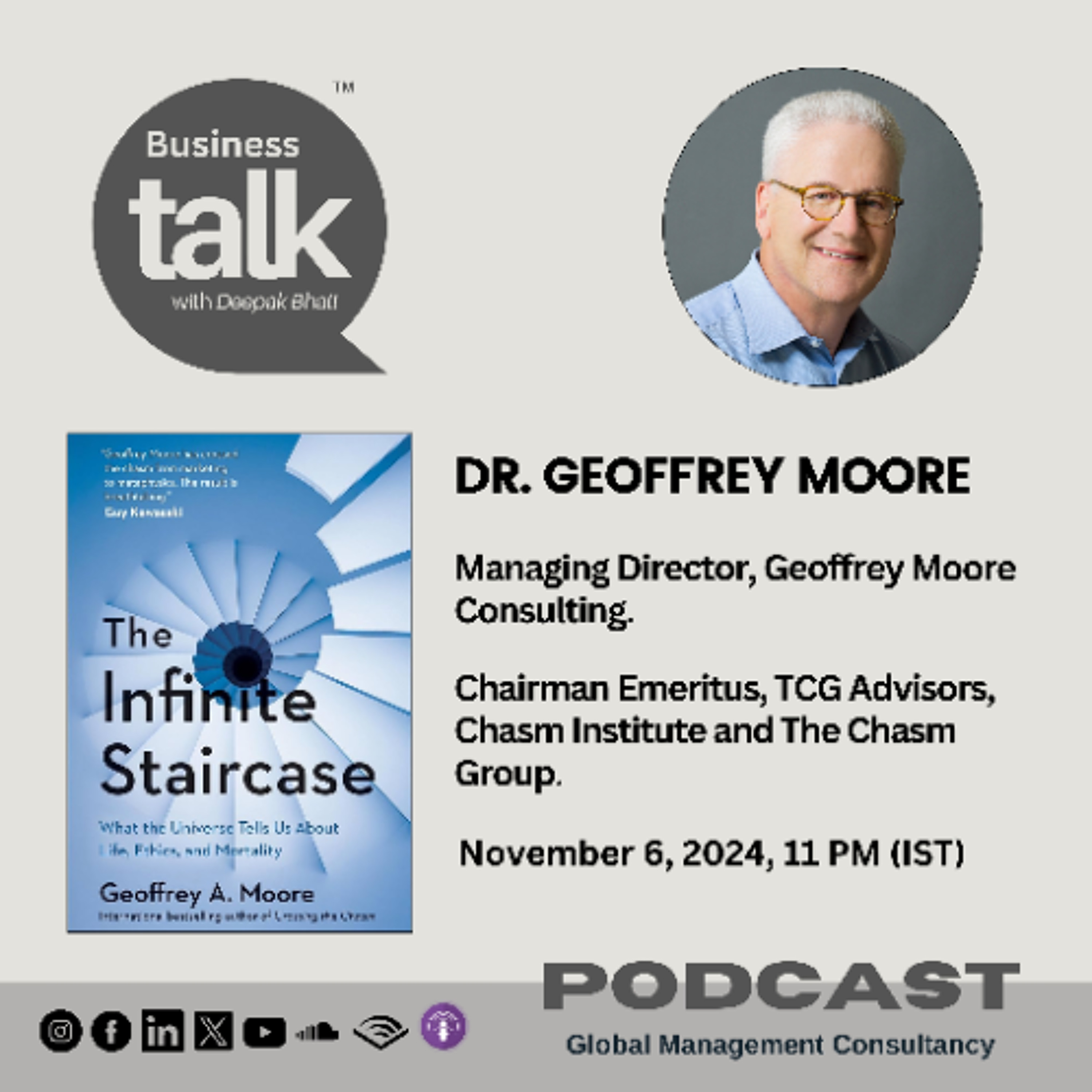 Exploring Life’s Big Questions: The Infinite Staircase with Dr. Geoffrey Moore episode artwork