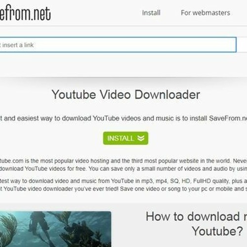 Stream Youtube Downloader Save From Net WORK by Darrel Lenard | Listen  online for free on SoundCloud