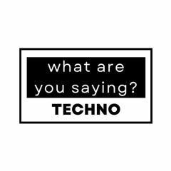 [EPISODE 3] WAYS Radio with VYTAL: what are you saying? techno.