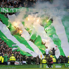 Celtic fans sing Walking up the Gallowgate