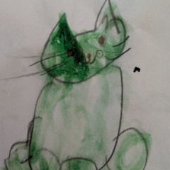 Cyber Green Cat