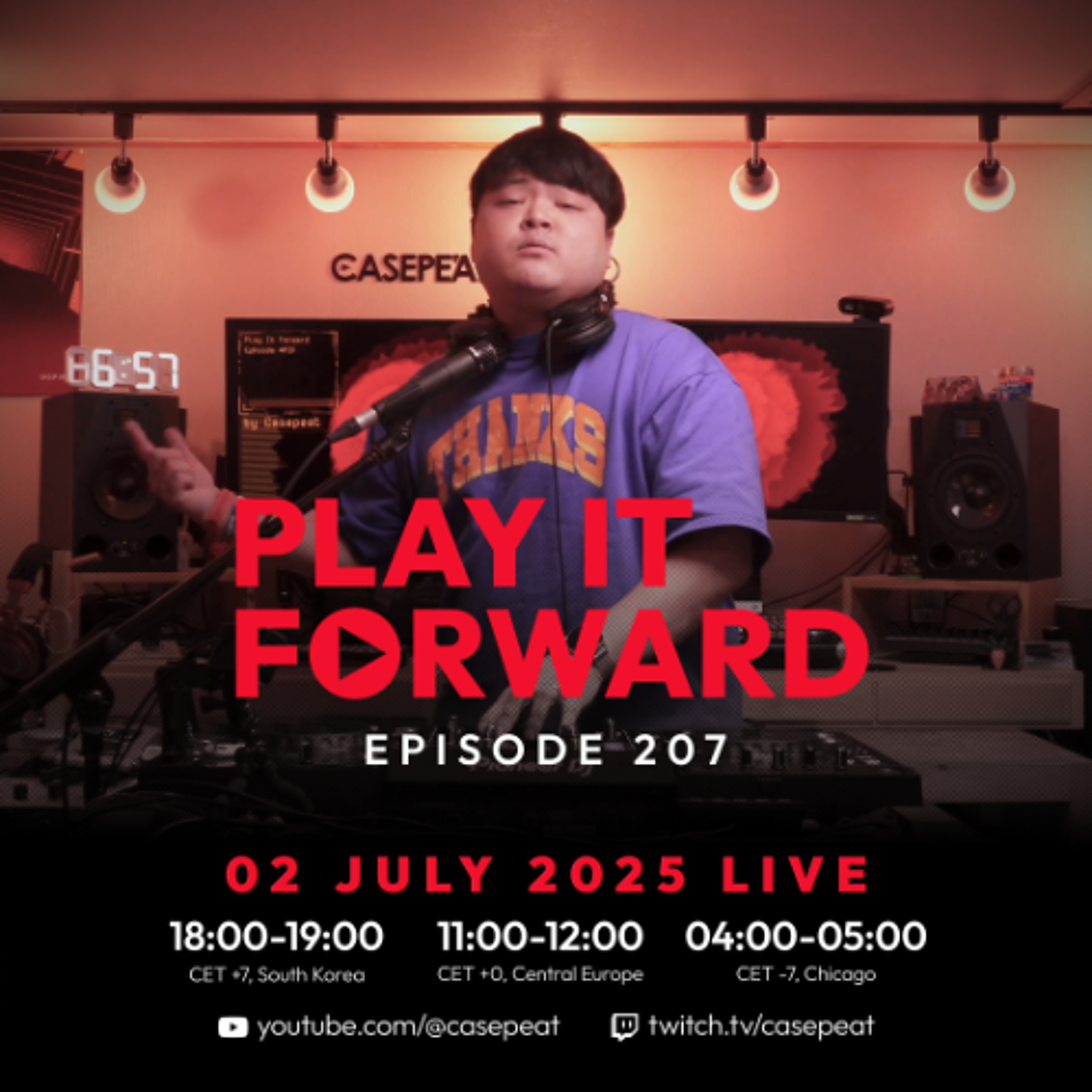 Play It Forward Ep. 207 [Trance & Progressive] by Casepeat - 07/02/25 LIVE episode artwork