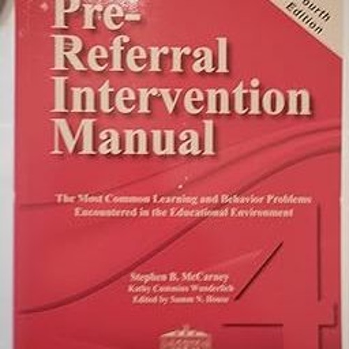 Stream ⚡PDF⚡ PreReferral Intervention ManualFourth Edition by