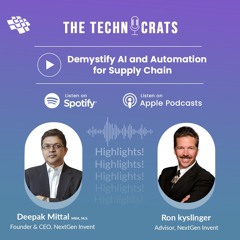 Episode 2 | Demystify AI and Automation for Supply Chain | The Technocrats