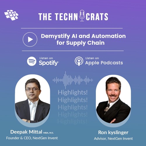 Episode 2 | Demystify AI and Automation for Supply Chain | The Technocrats