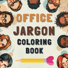 read office jargon coloring book for stress relief: 50 coloring pages of wo