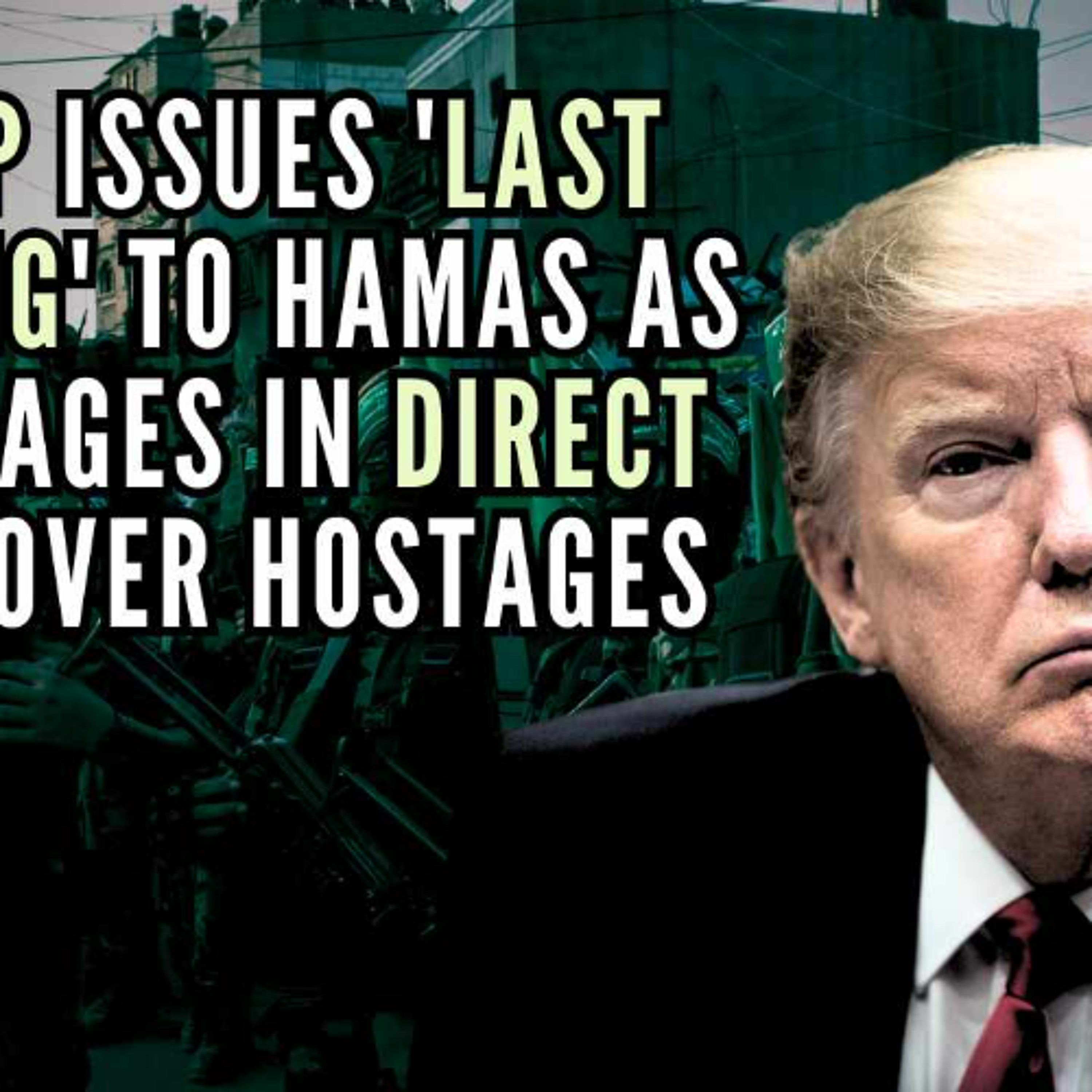 With his right hand not knowing what his left hand is doing, Trump plays with fire episode artwork