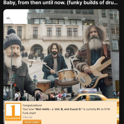 Baby, from then until now. (funky builds of drums).