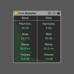 Kickster M4L Device Sound Samples
