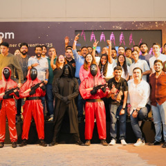 New Year Celebration in Office