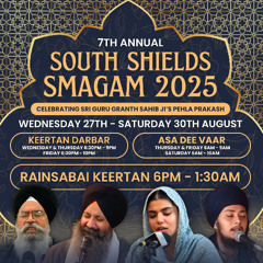 Bhai Charanjit Singh - koiee aan milaavai - Thurs Eve 28/08/25 - South Shields Samaagam 2025