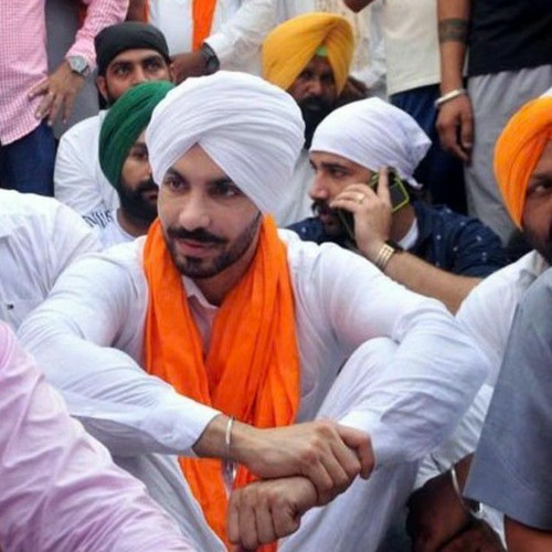 Deep sidhu with Moranwali nihang Singh
