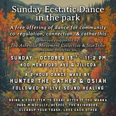 Asheville Community Ecstatic Dance for the People - 10.13.2024 - w/ Tracklist