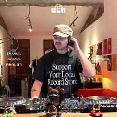 Emanuel Pavlova (Vinyl Set) - 12th September 2025 | Bangkok Community Radio