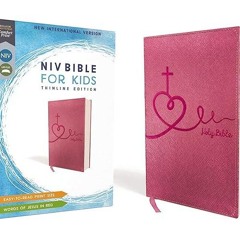 get [❤ PDF ⚡] NIV, Bible for Kids, Leathersoft, Pink, Red Letter, Comf