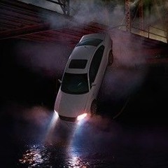 into a lake