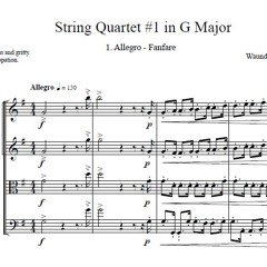 String Quartet #1 in G Major