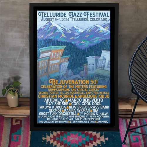 Poster Telluride Jazz Festival Telluride, CO Aug 9-11 2024