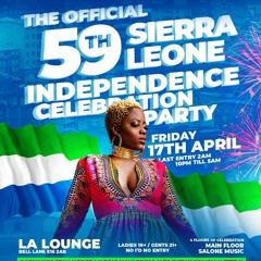 sierra leone 59th  independence @la lounge friday 17th april tickets on shoobs.com