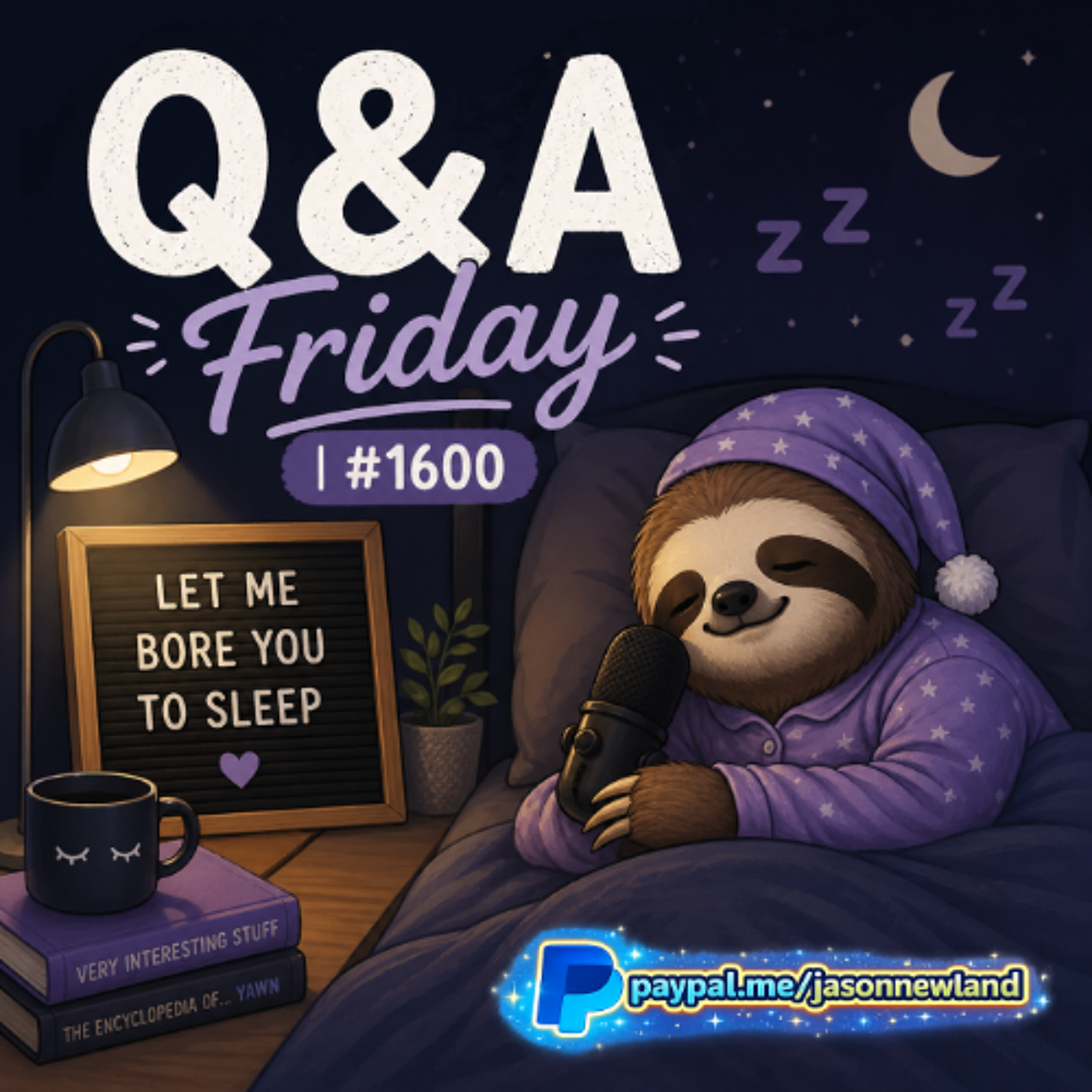 (Overnight  Voice Only) Q&A Friday  #1600 Let me bore you to sleep  Jason Newland  25th April 2026
