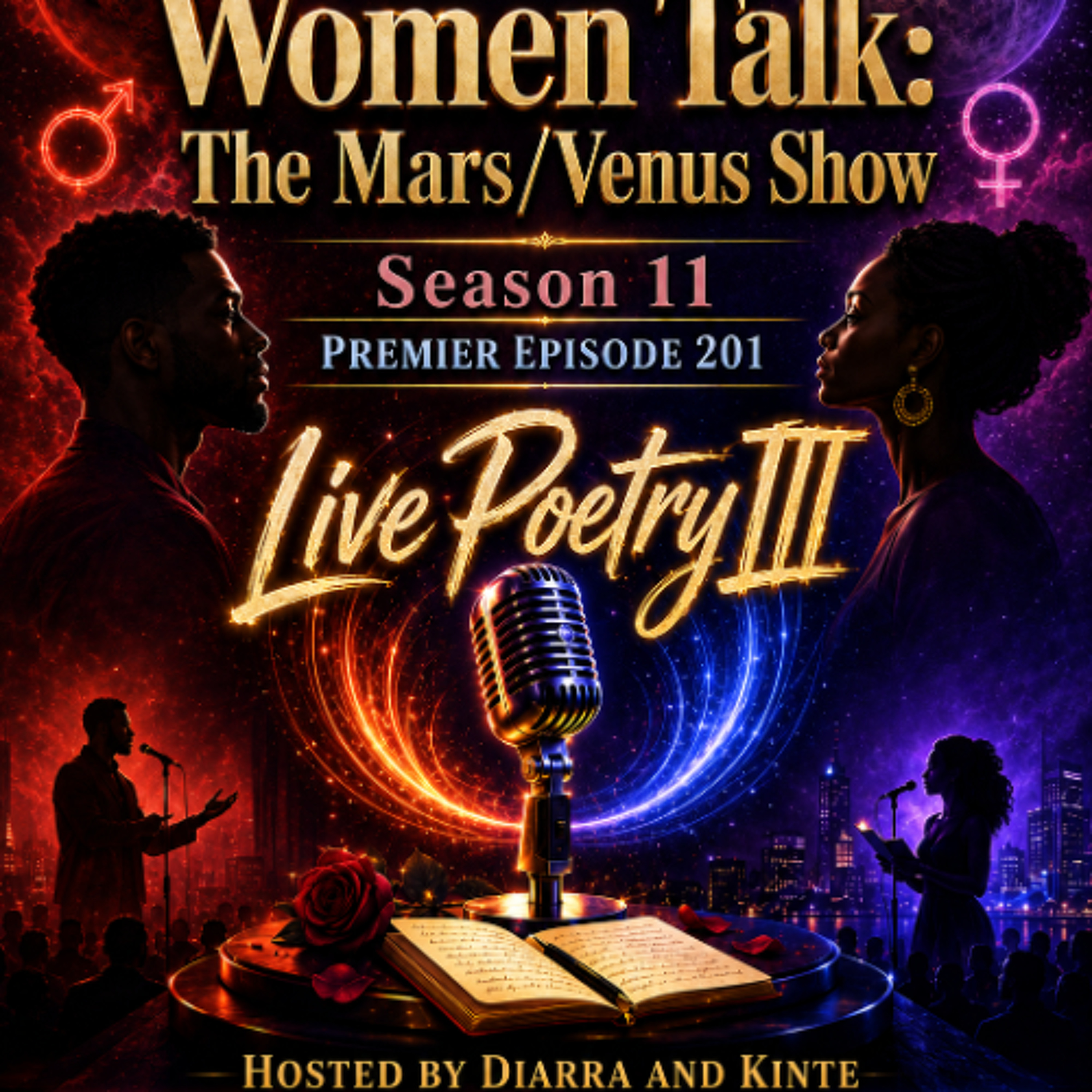 Men & Women Talk: The Mars/Venus Show Season 11 — Episode 201: Live Poetry III episode artwork