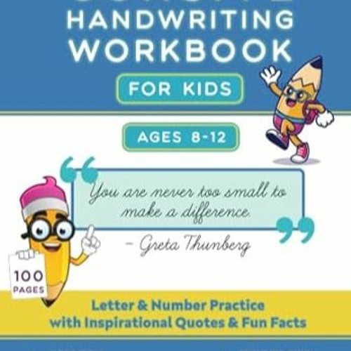 Stream [Read PDF] Cursive Handwriting Workbook for Kids Cursive