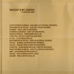 Madcap & MC Lowqui - Studio Mix Recorded Live 2004