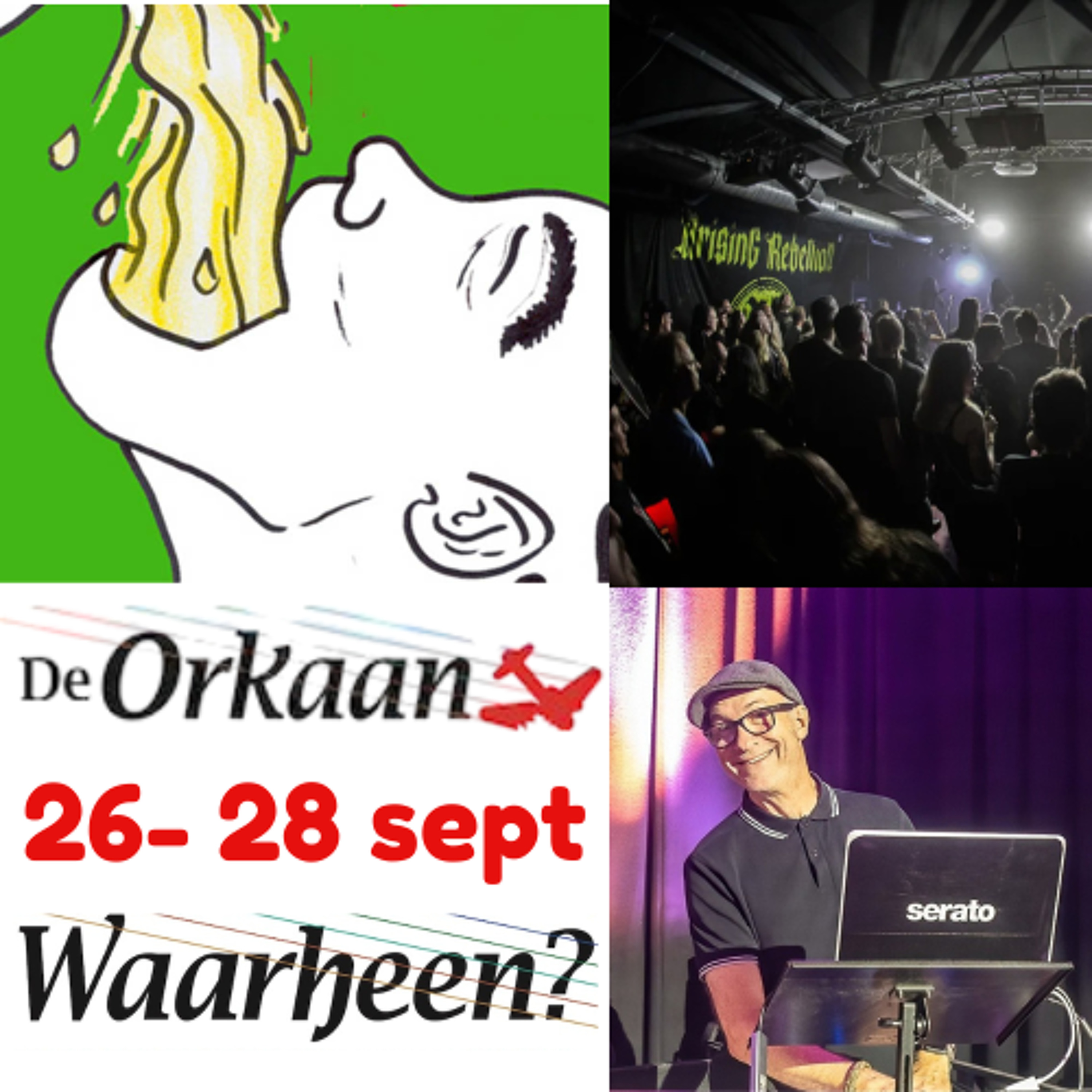 Waarheen - Uitgaanstips van De Orkaan (26-28 sept.)