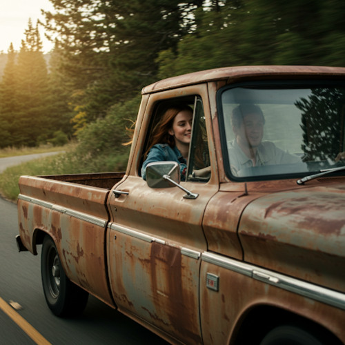 Two Deep In A Bench Seat