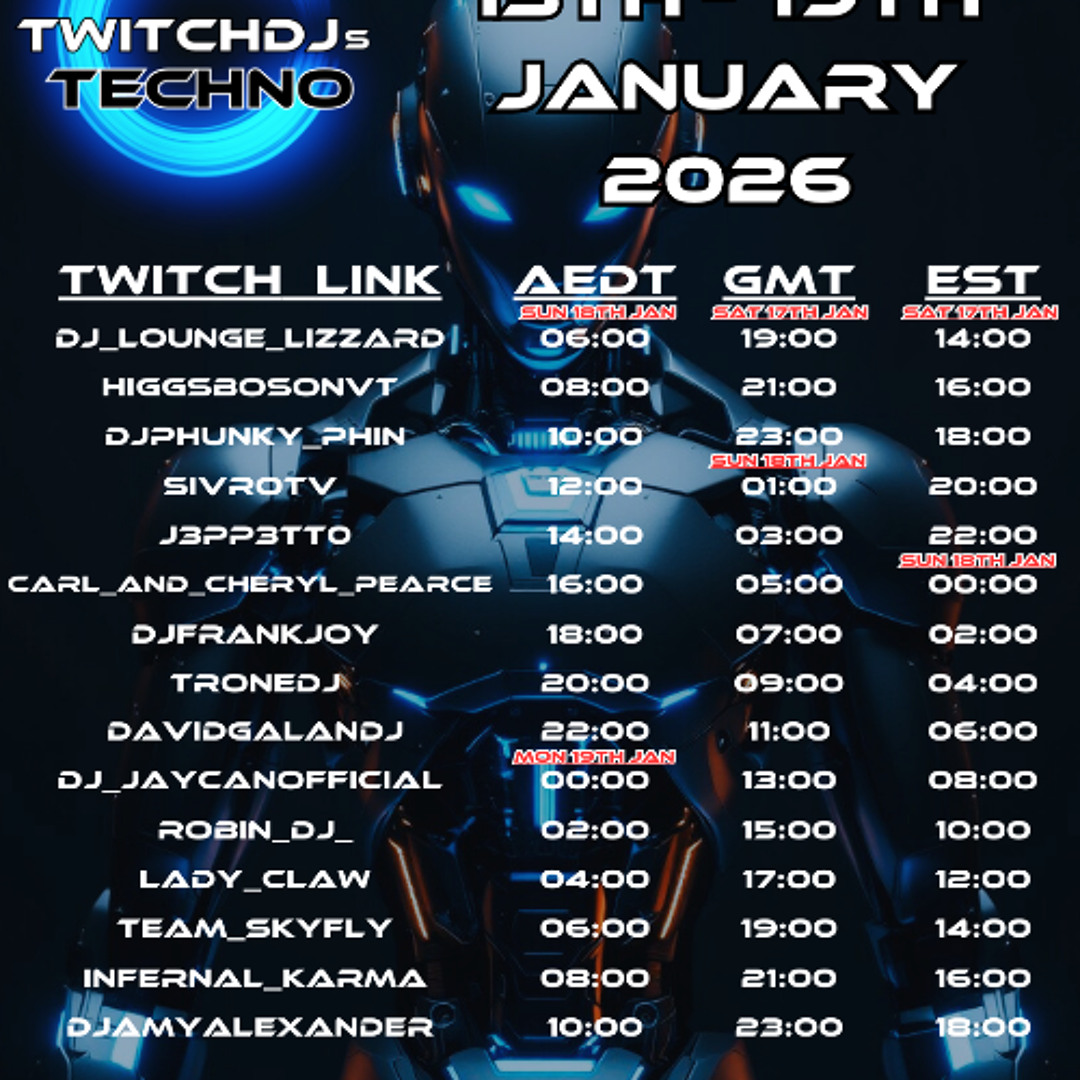 Stream Live @ Twitch.tv/SivroTV - 01/17/2026 [Twitch DJs Techno