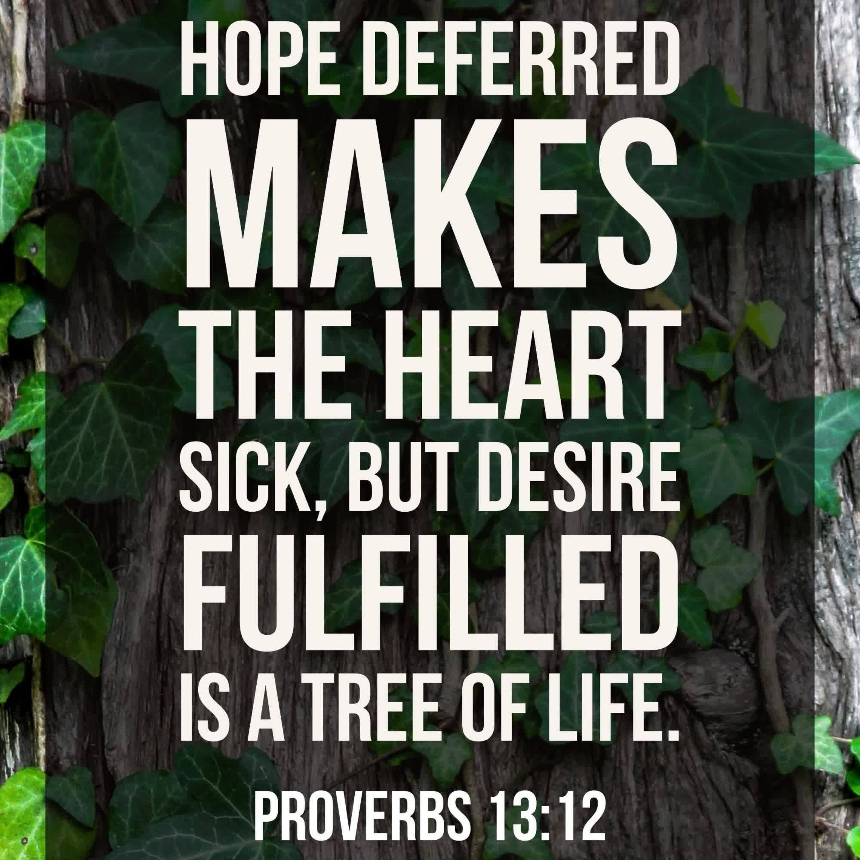 Tree of Life - Message from Proverbs 13:12 (050121.) (made with Spreaker) episode artwork