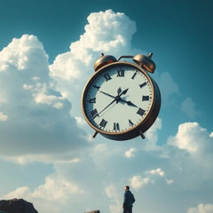 The clock spins round and round