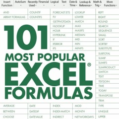 Read 101 Most Popular Excel Formulas (101 Excel Series) {fulll|online|unlimite)