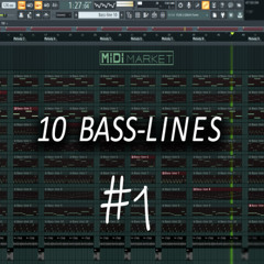 [FREE MIDI] 10 Bass-lines, EDM, progressive, house, pop Vol.1
