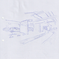 Ep.1 - Parking garage recorded from two pockets, on two days, overlayed so the right pocket plays in the right channel and the left pocket plays in the left channel