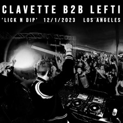clavette B2B LEFTI at Lick n Dip Los Angeles Dec 1st 2023
