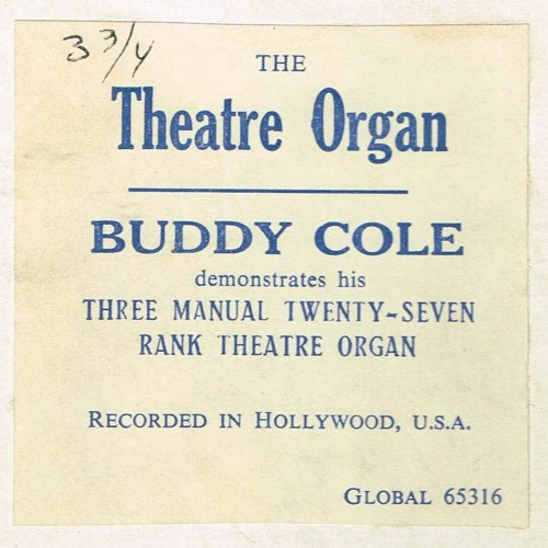 Stream Buddy Cole demonstrates his Three Manual TwentySeven Rank