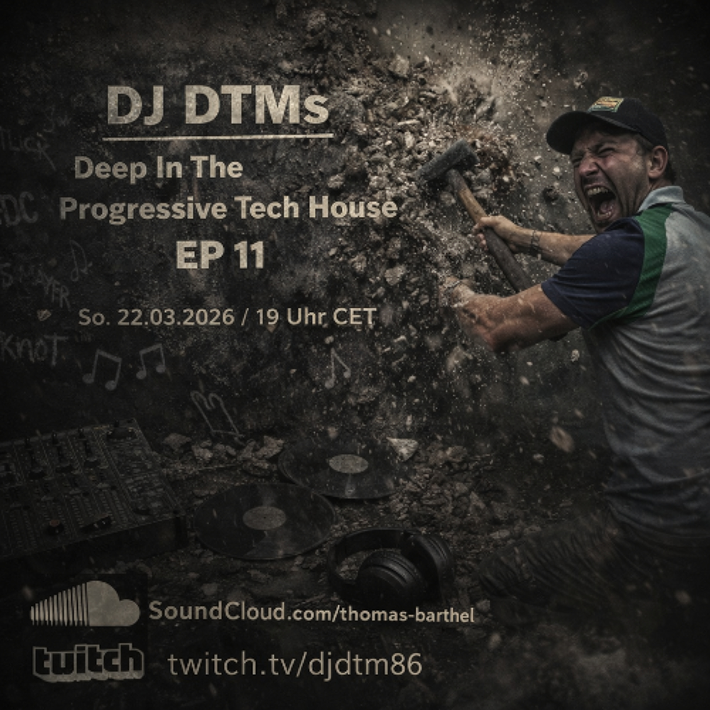 DJ DTMs Deep In The Progressive Tech Lounge EP 011 episode artwork
