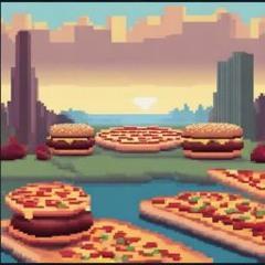 Pixelated Burger Dreams Female pop