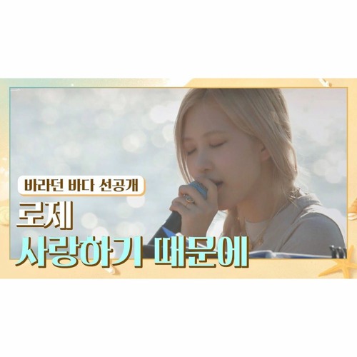 로제(ROSÉ)의 〈사랑하기 때문에(Because I Love You)〉♬ 바라던 바다(sea of hope)