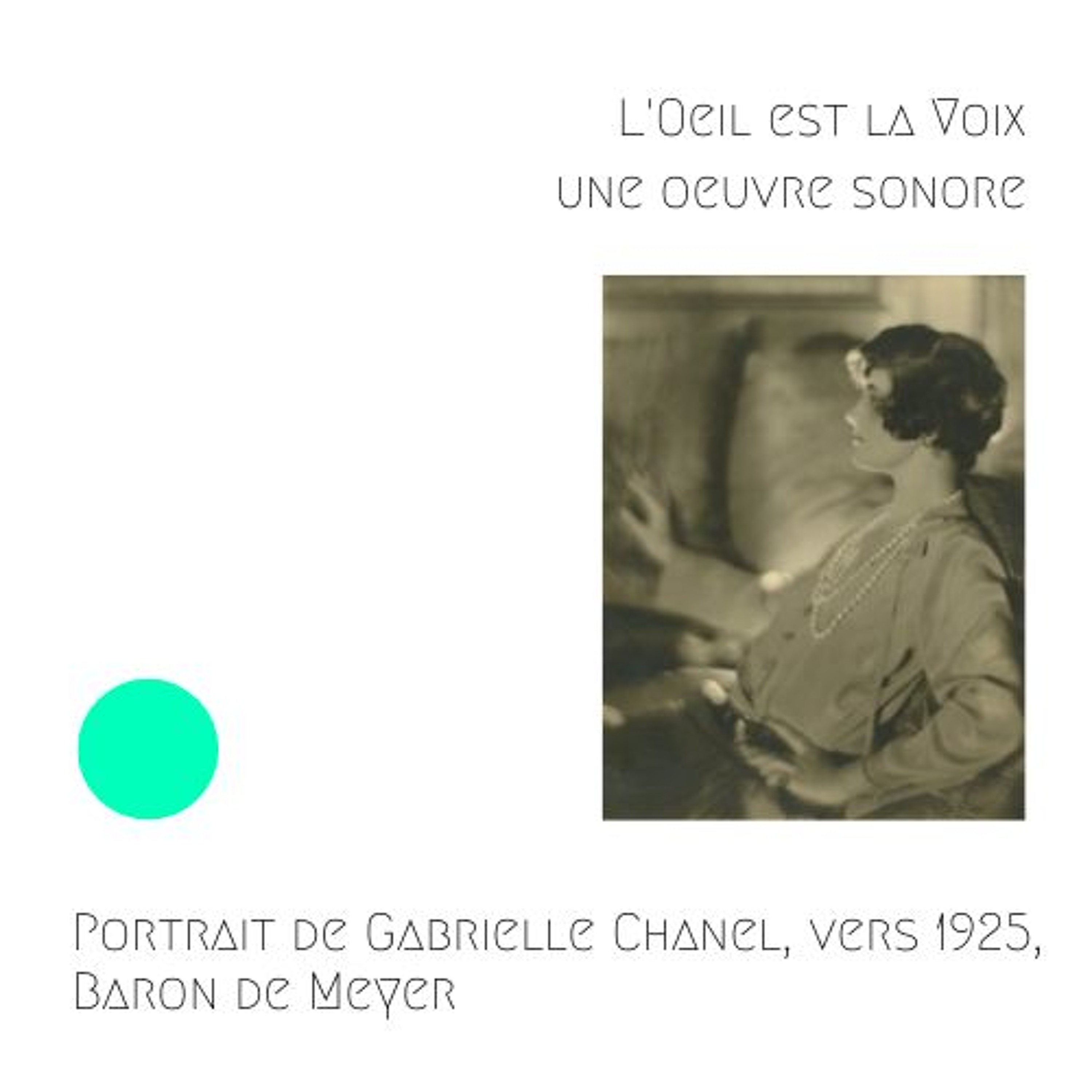 CHANEL - Portrait de Gabrielle Chanel, vers 1925, Baron de Meyer