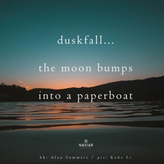 Moonlit PaperBoat(naviarhaiku354)