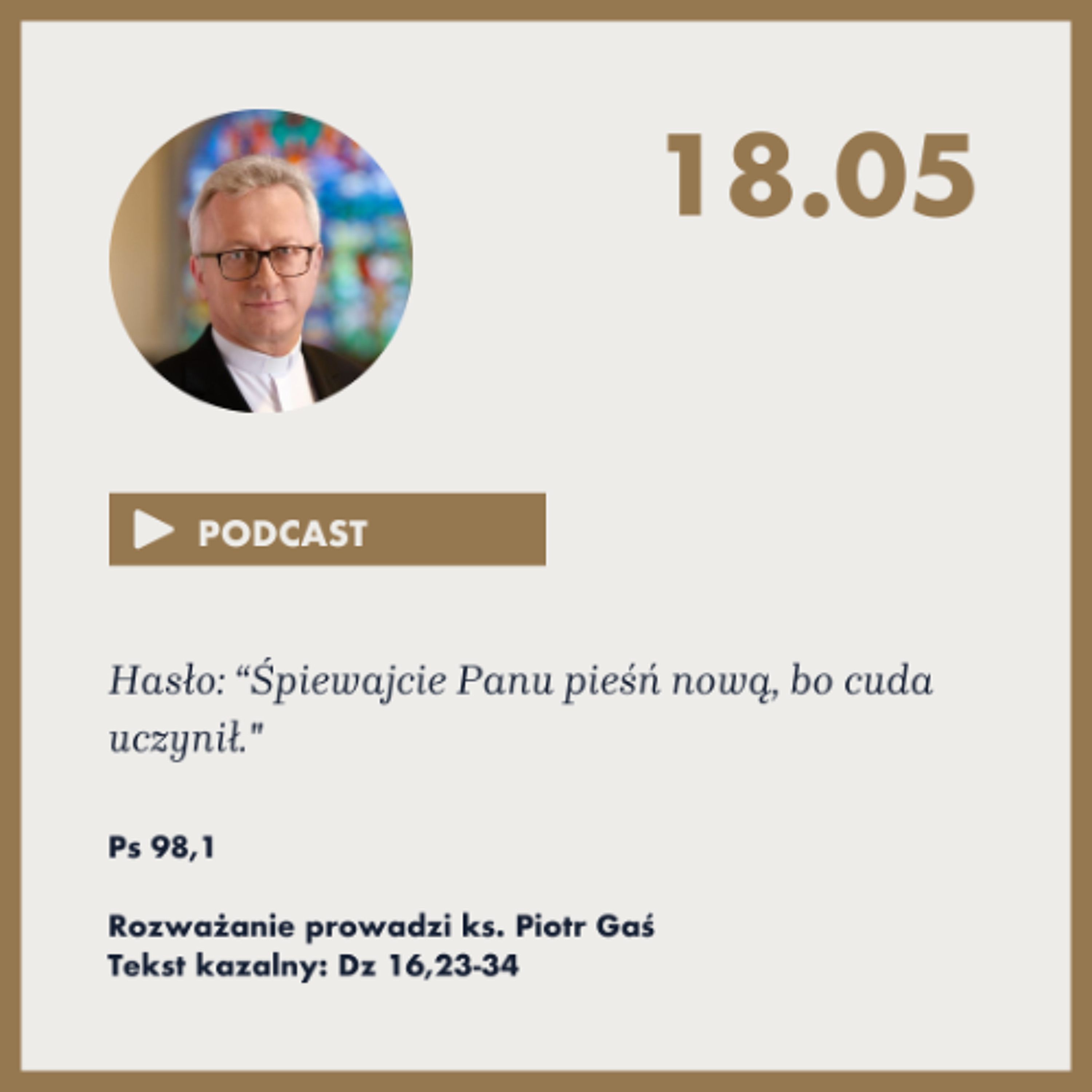 Niedziela ze Słowem, rozważanie z nabożeństwa z 18 maja 2025 episode artwork