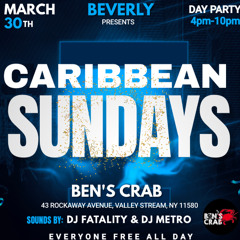 CARIBBEAN SUNDAYS LIVE @BENS CRAB 3-30-25